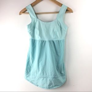 Lululemon Light Blue Zip Tie Tank Women’s 4